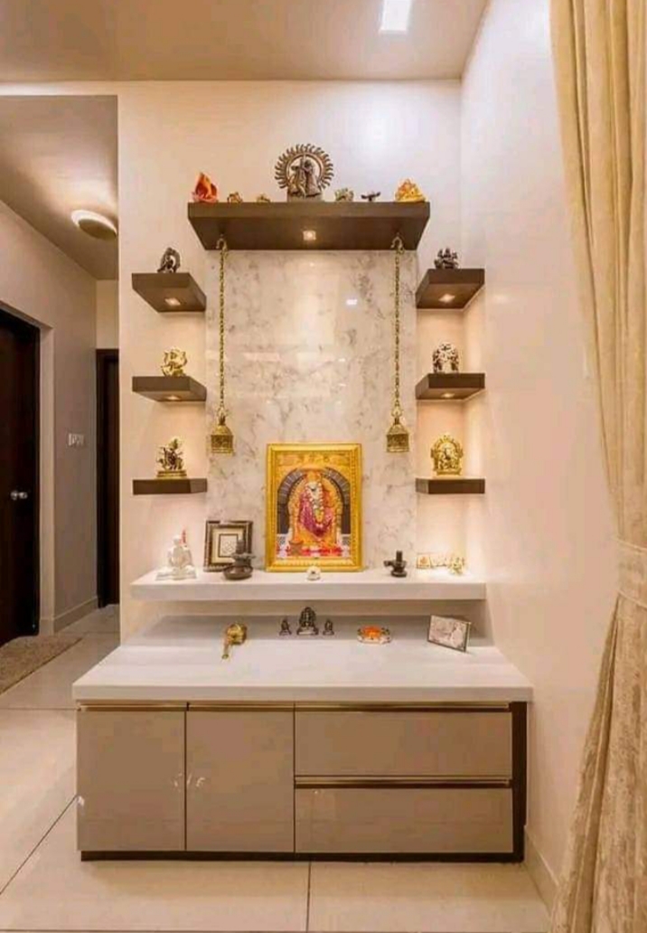 Designer pooja temple unit